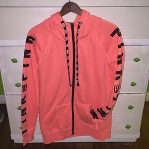 VS size small extra long zip-up sweatshirt